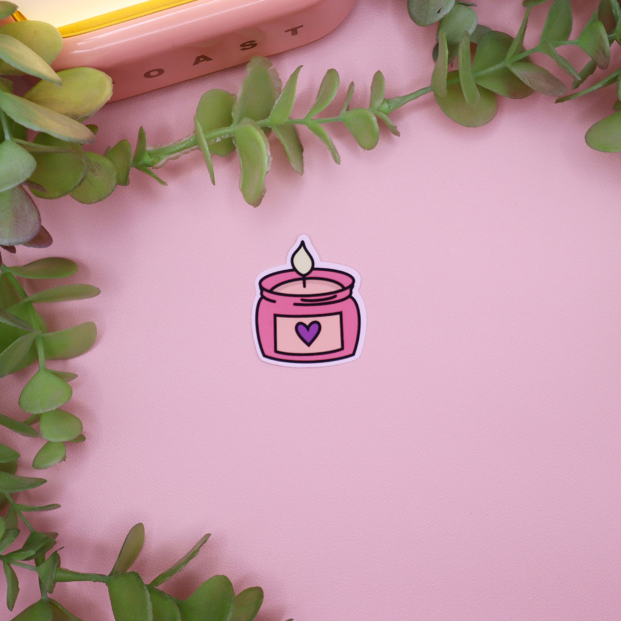 Self Care Candle Sticker