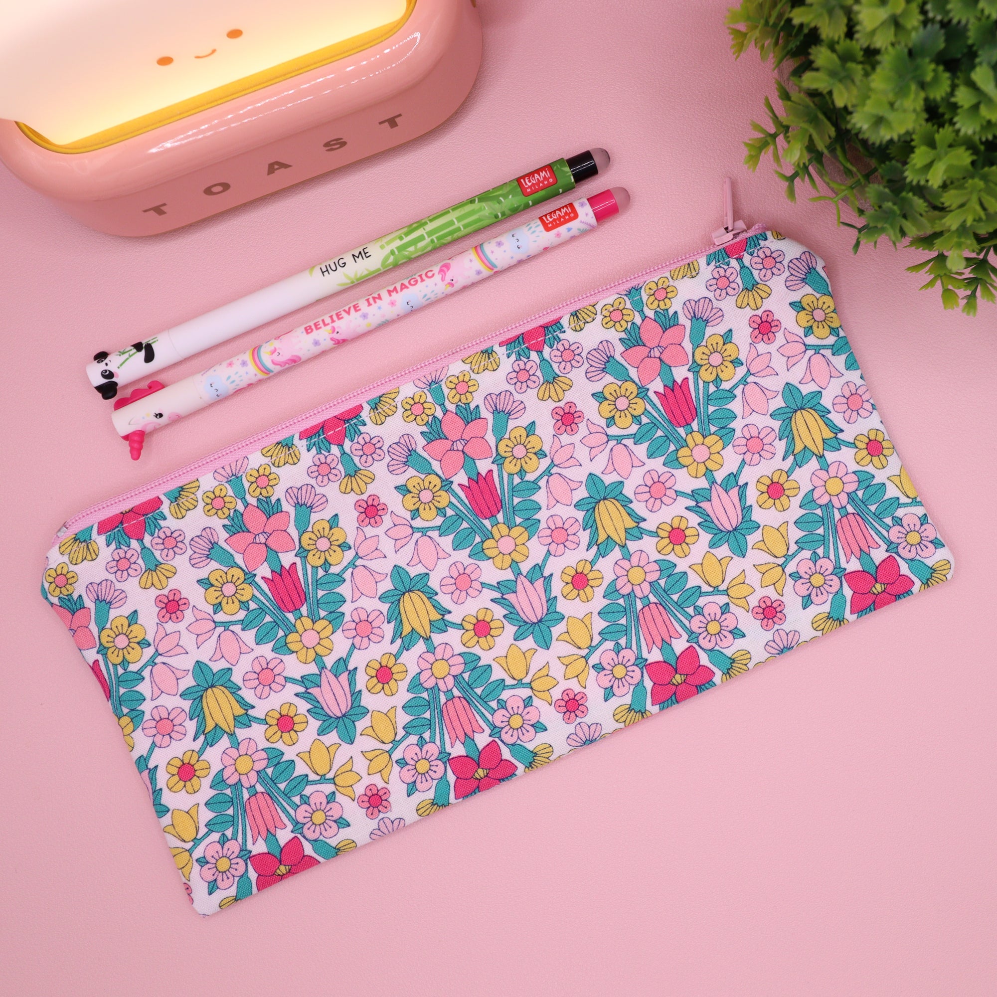 Liberty Retro Floral Zip Pencil Case