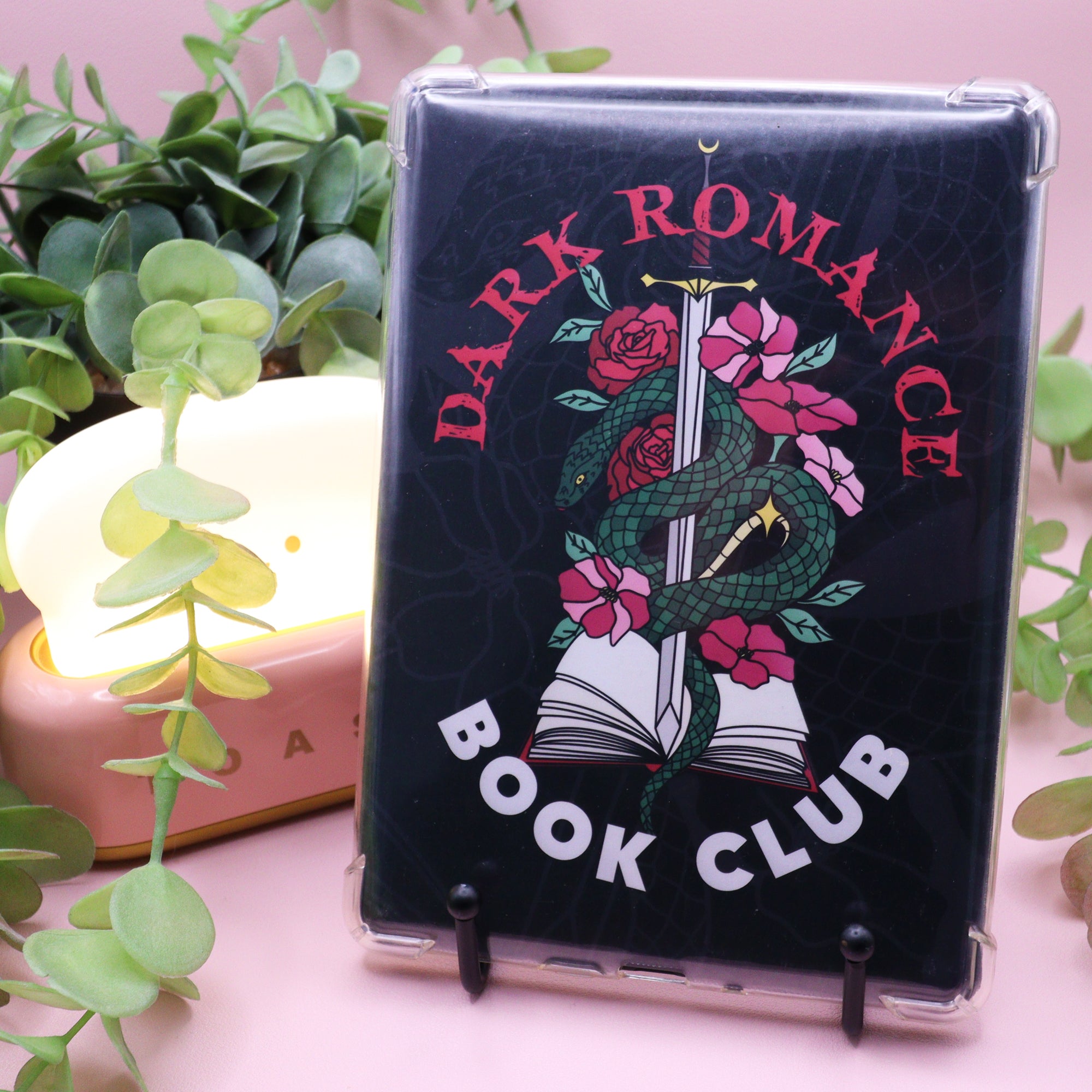 Dark Romance Snake & Flowers Kindle Insert