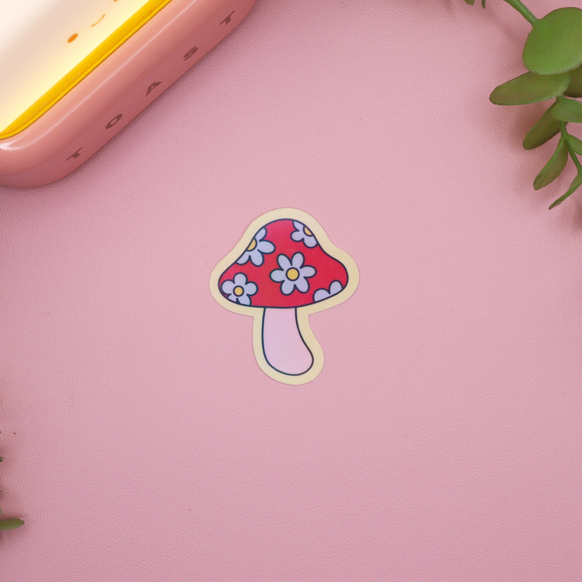 Flower Mushroom Holographic Sticker