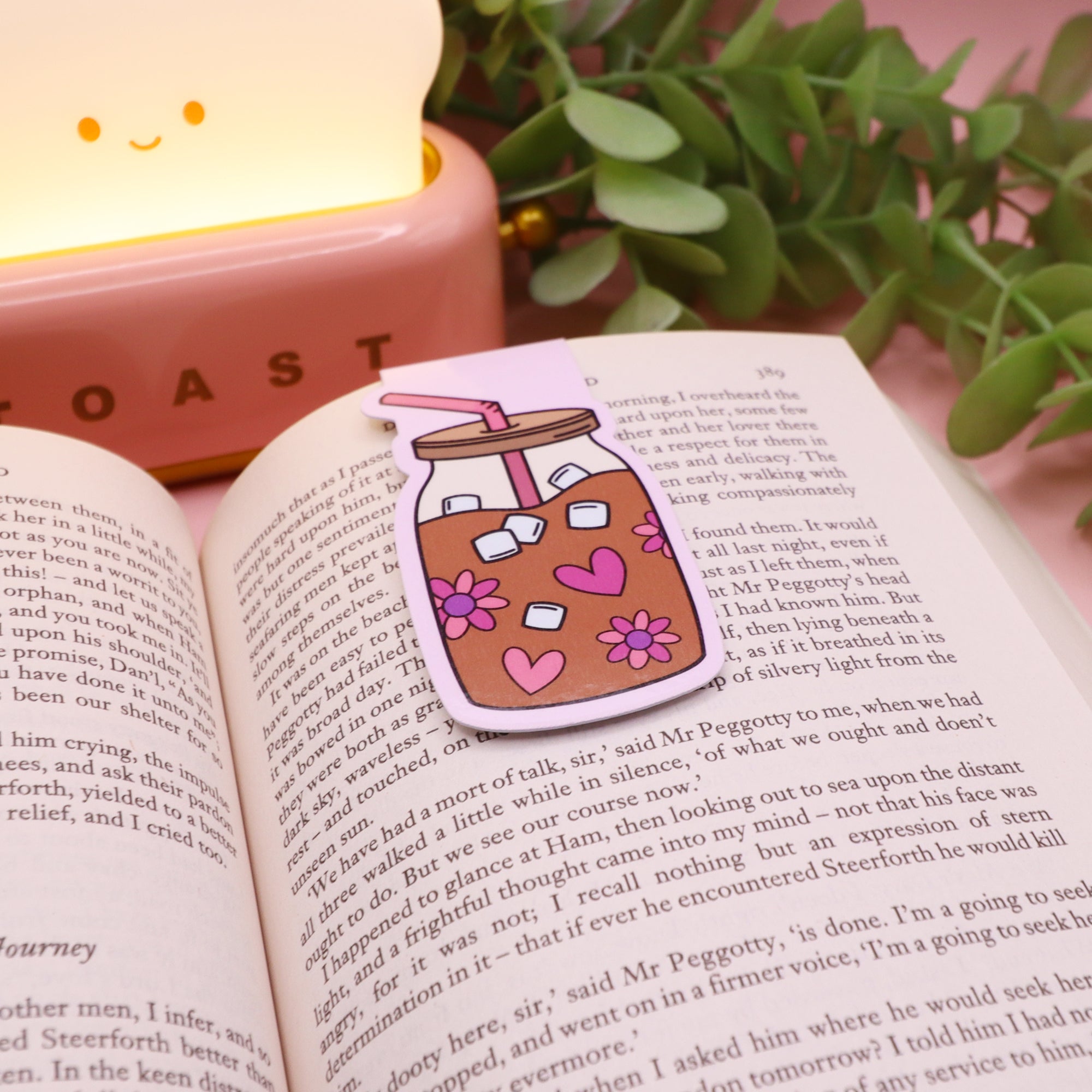 Iced Coffee Magnetic Bookmark