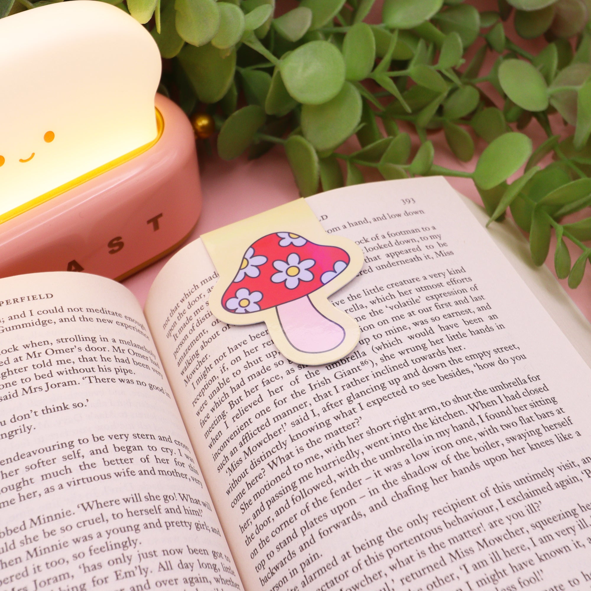 Flower Mushroom Holographic Magnetic Bookmark