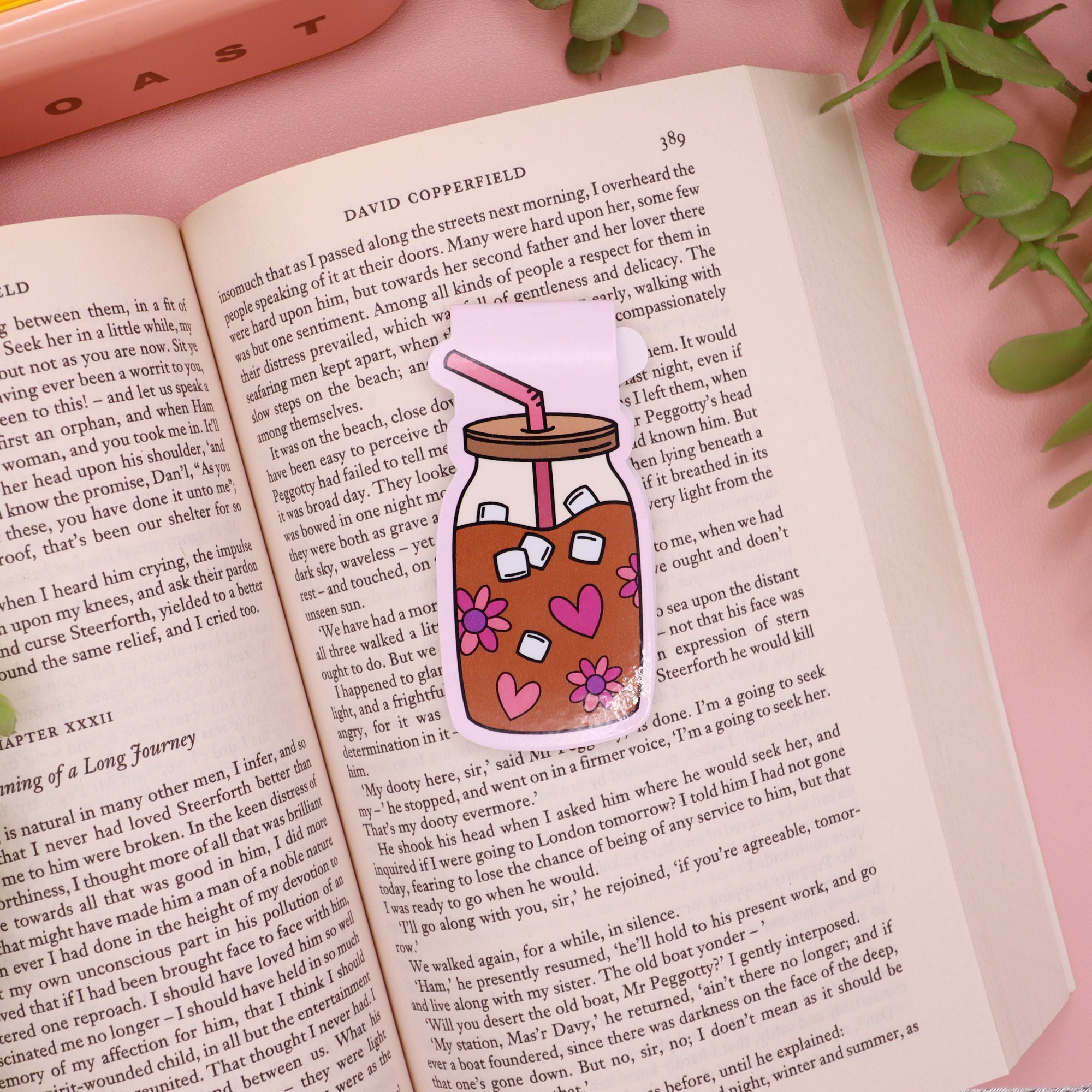 Iced Coffee Magnetic Bookmark