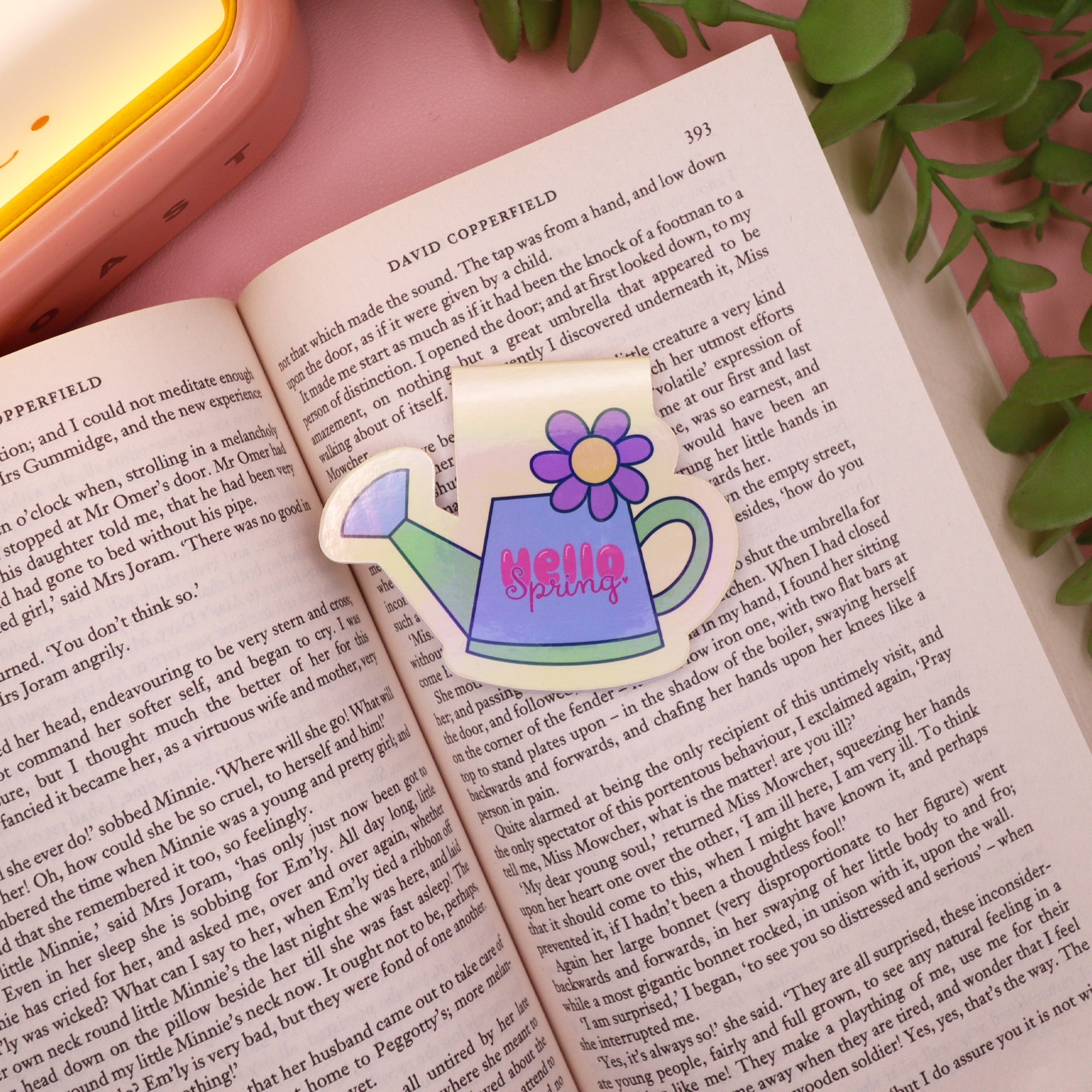 Watering Can Holographic Magnetic Bookmark