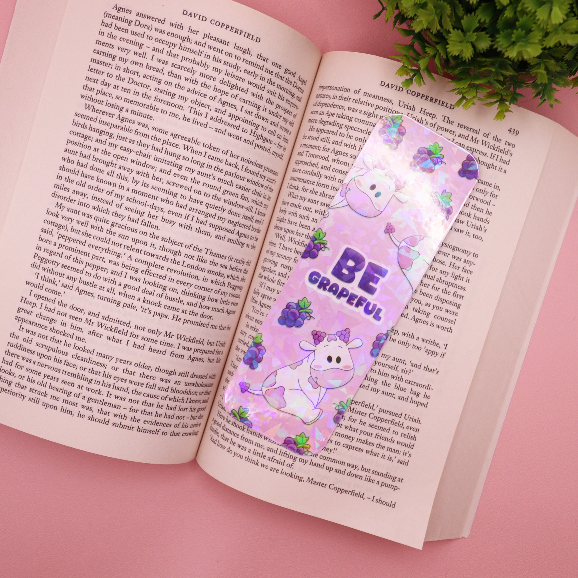 Fruity Cows Glitter Bookmarks