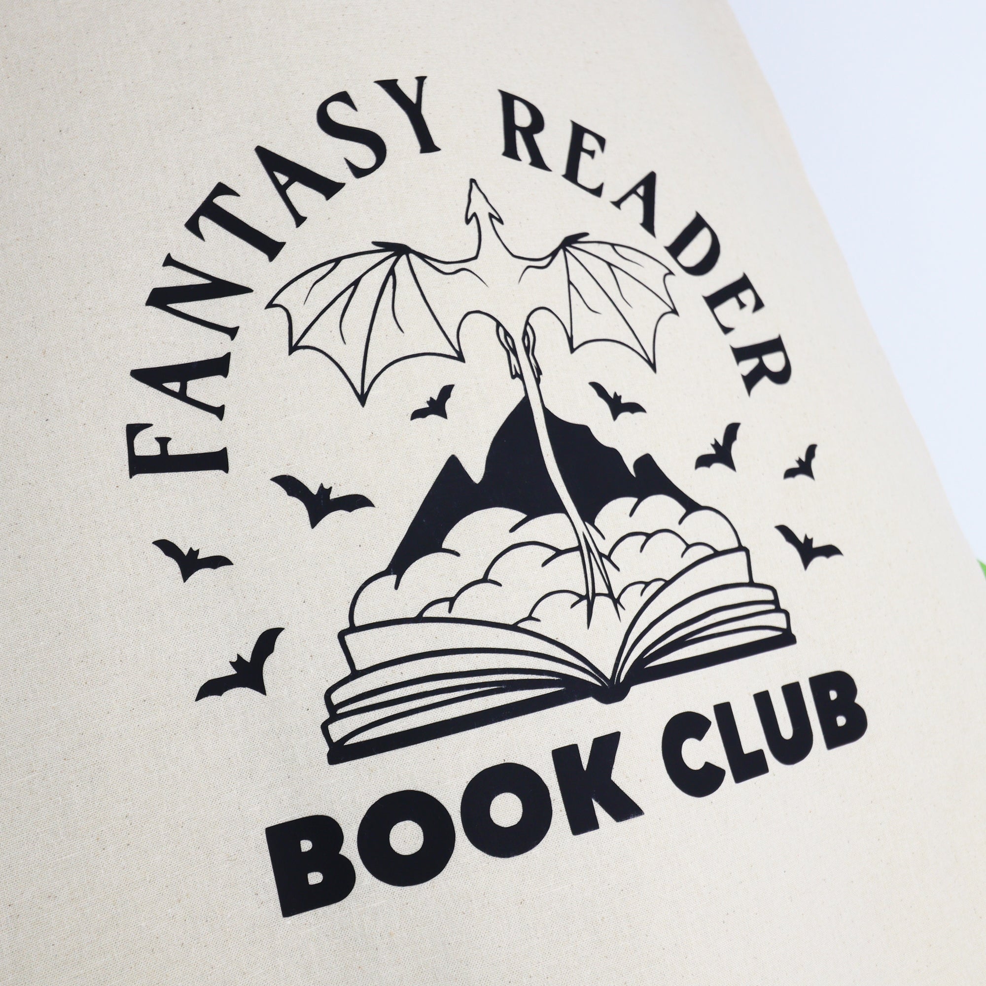 Fantasy Reader Book Club 100% Cotton Tote Bag