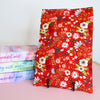 Red Floral Book Sleeve