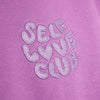 Self Love Club Lavender Embroidered Hoodie