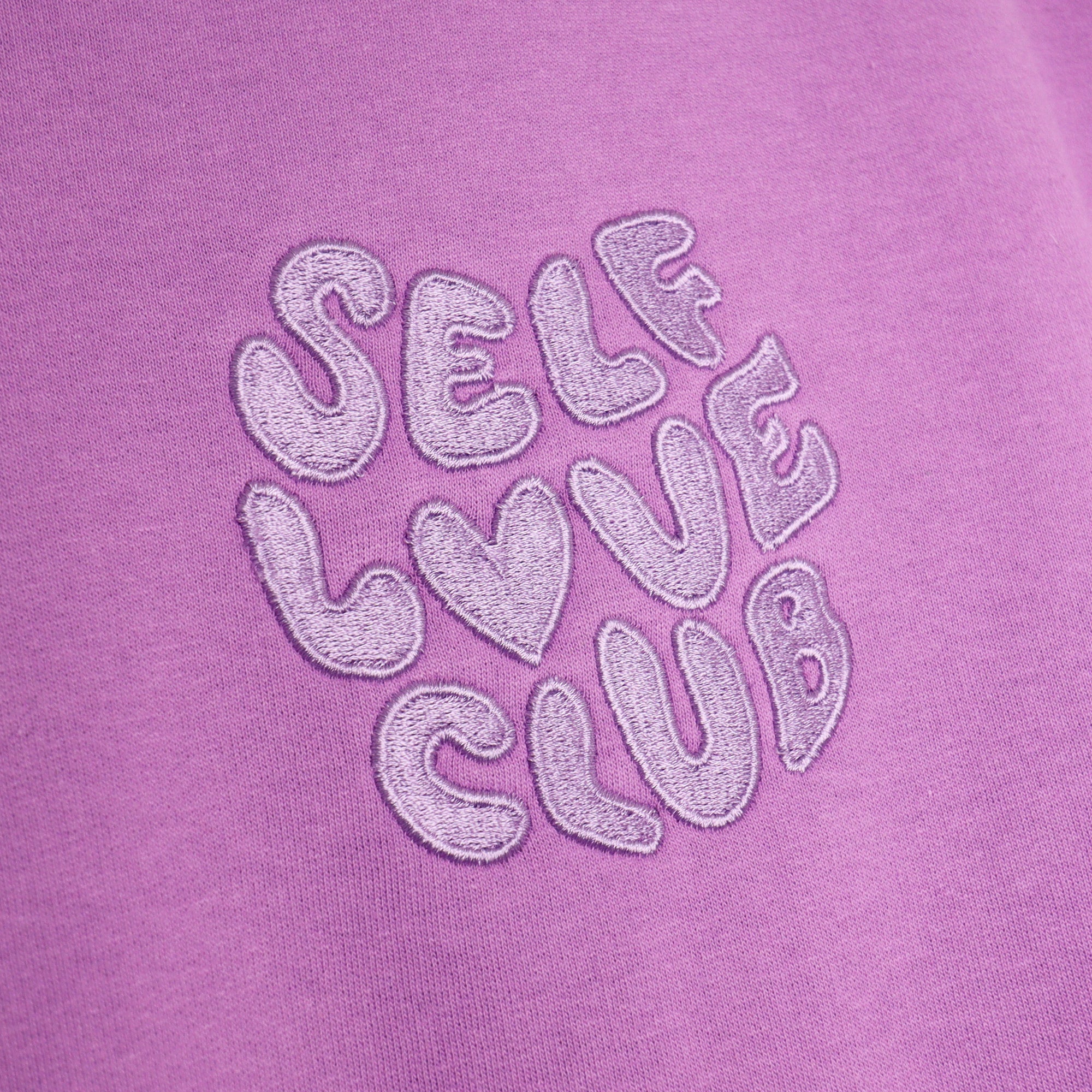 Self Love Club Lavender Embroidered Hoodie