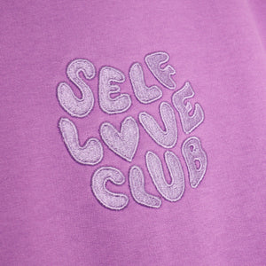 Self Love Club Lavender Embroidered Hoodie
