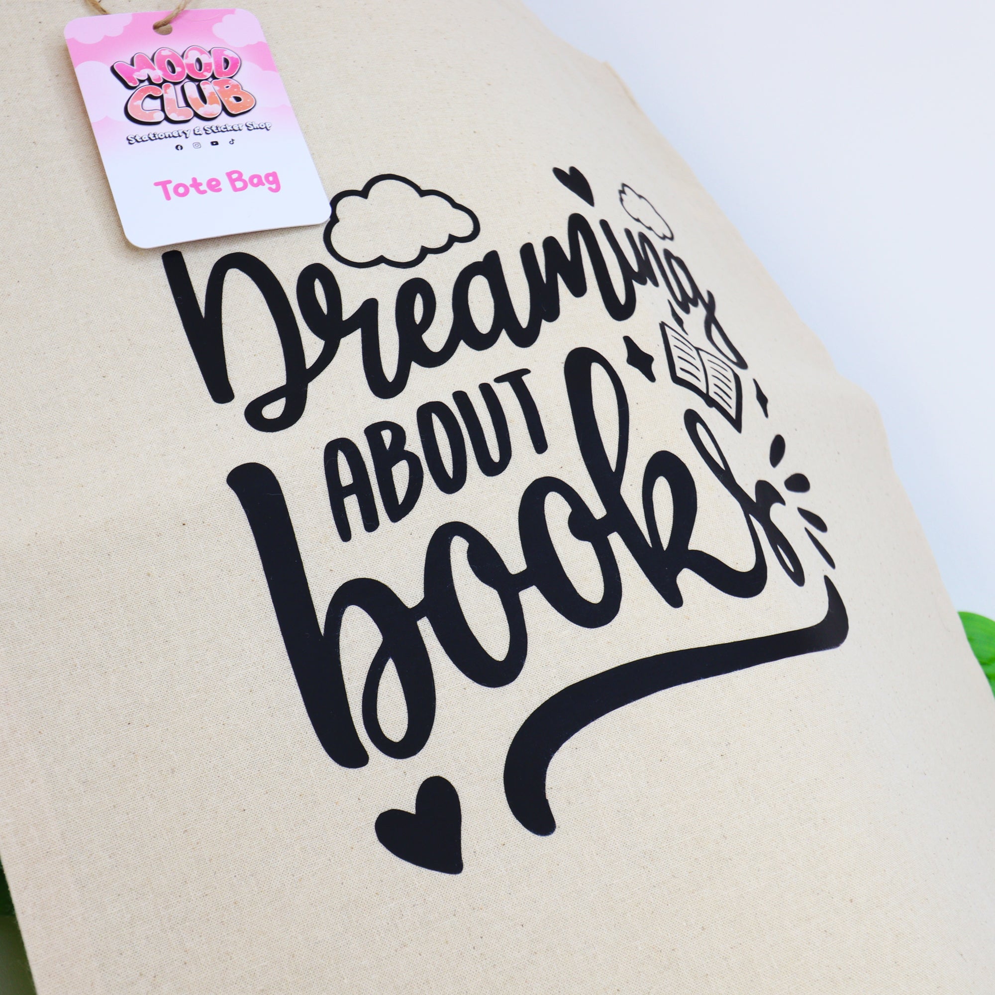 Dreaming About Books 100% Cotton Tote Bag