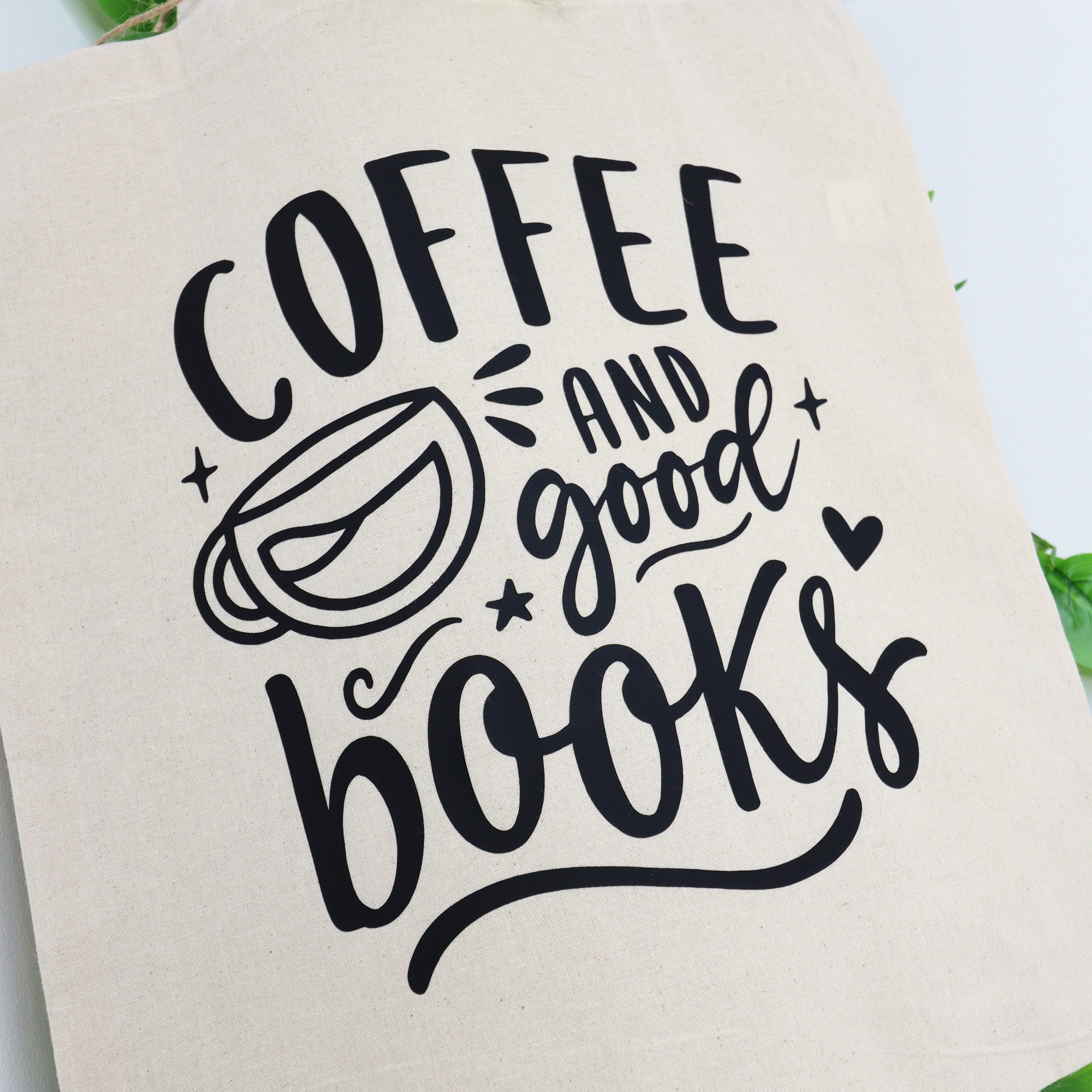 Coffee & Good Books 100% Cotton Tote Bag