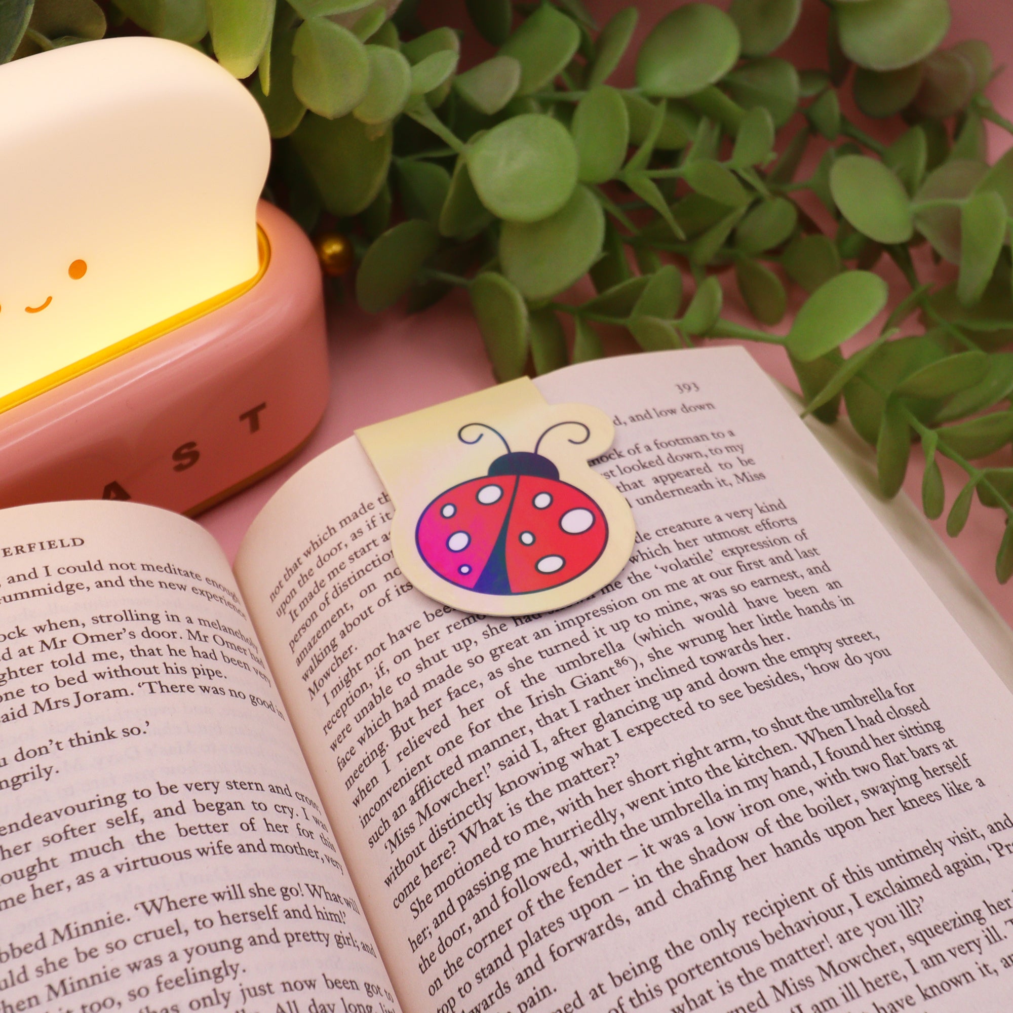 Ladybug Holographic Magnetic Bookmark