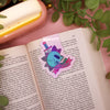 Holographic Skull & Sword Fantasy Magnetic Bookmark
