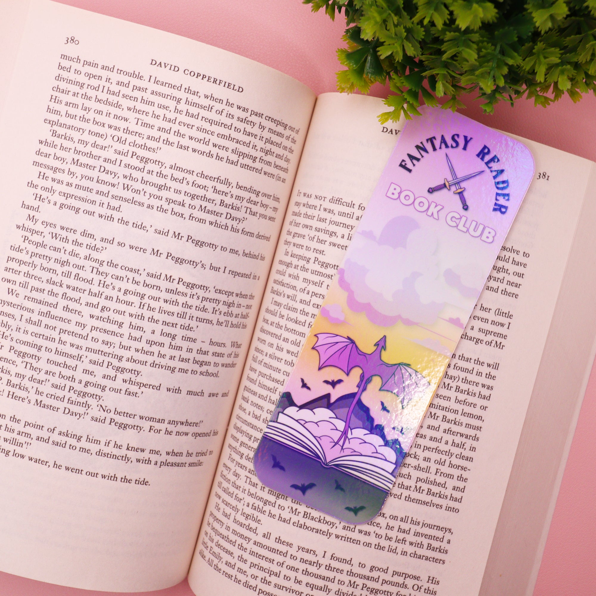 Fantasy Reader Book Club Holographic Bookmark