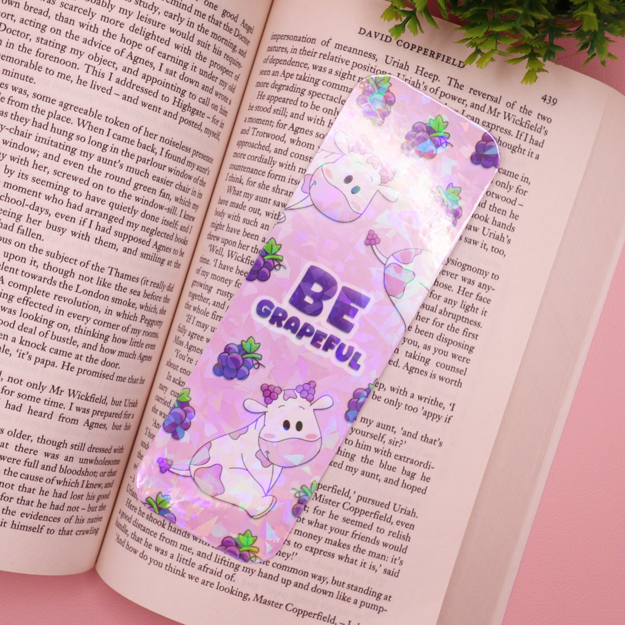 Fruity Cows Glitter Bookmarks