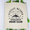 Fantasy Reader Book Club 100% Cotton Tote Bag