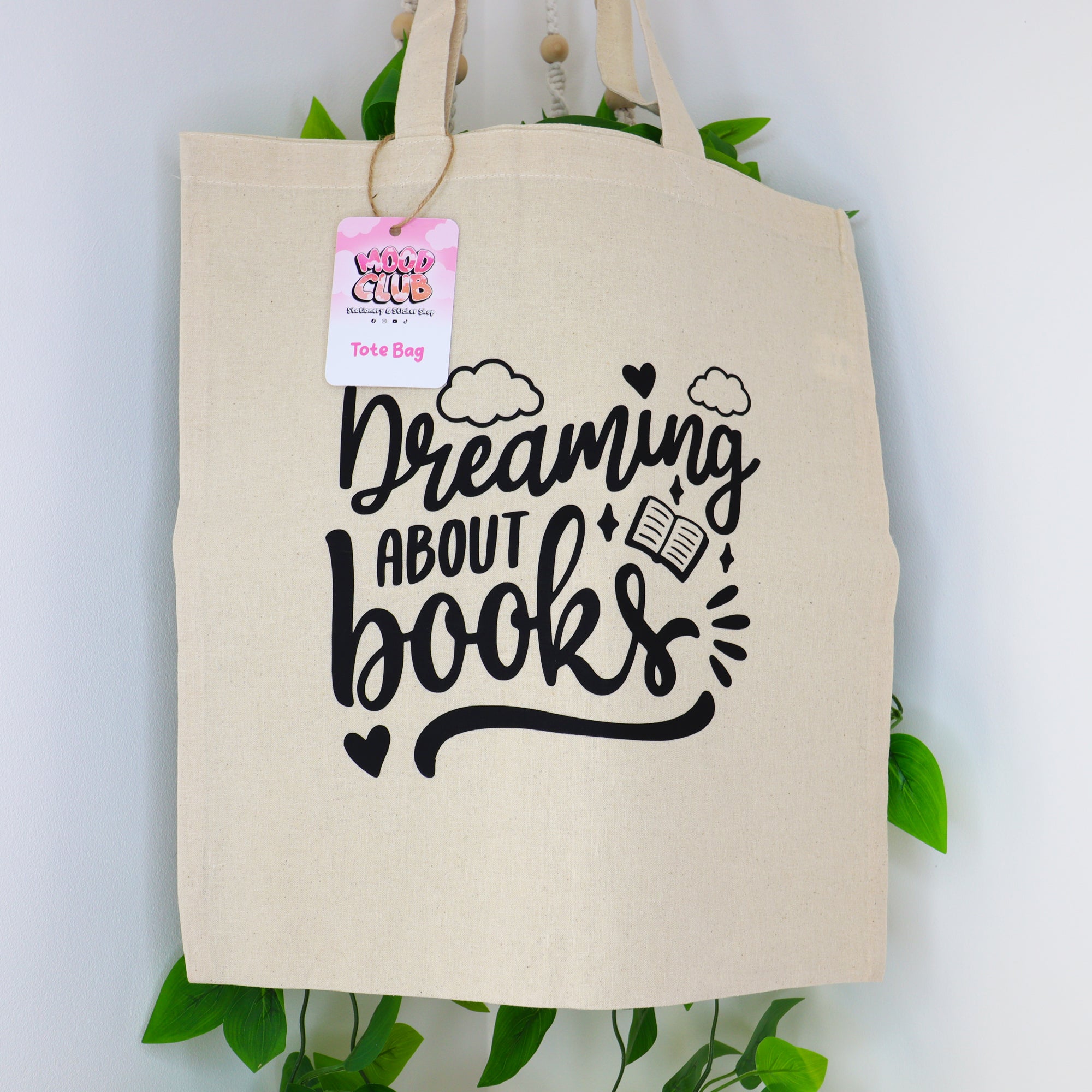 Dreaming About Books 100% Cotton Tote Bag