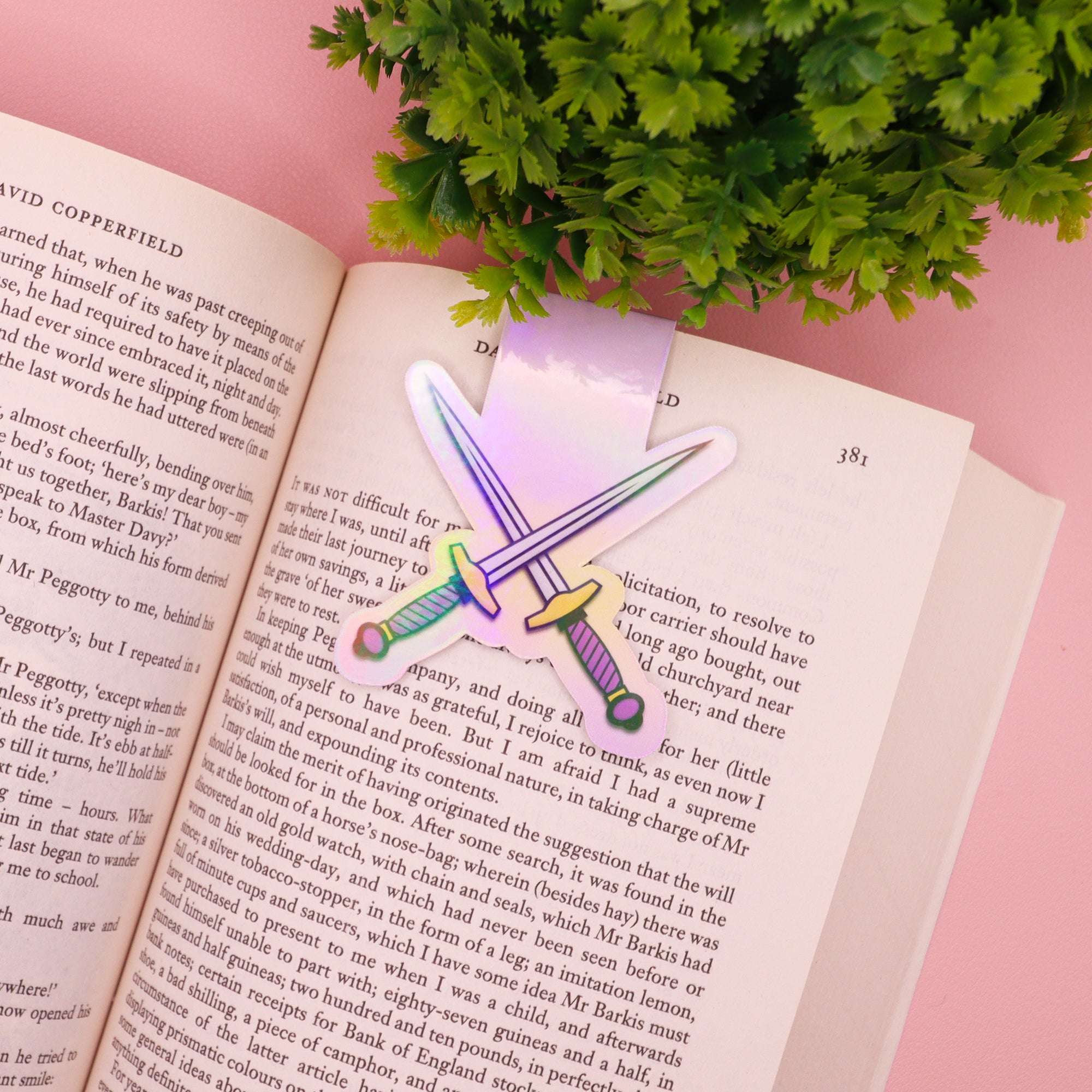 Fantasy Swords Holographic Magnetic Bookmark