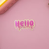 Hello Spring Holographic Sticker