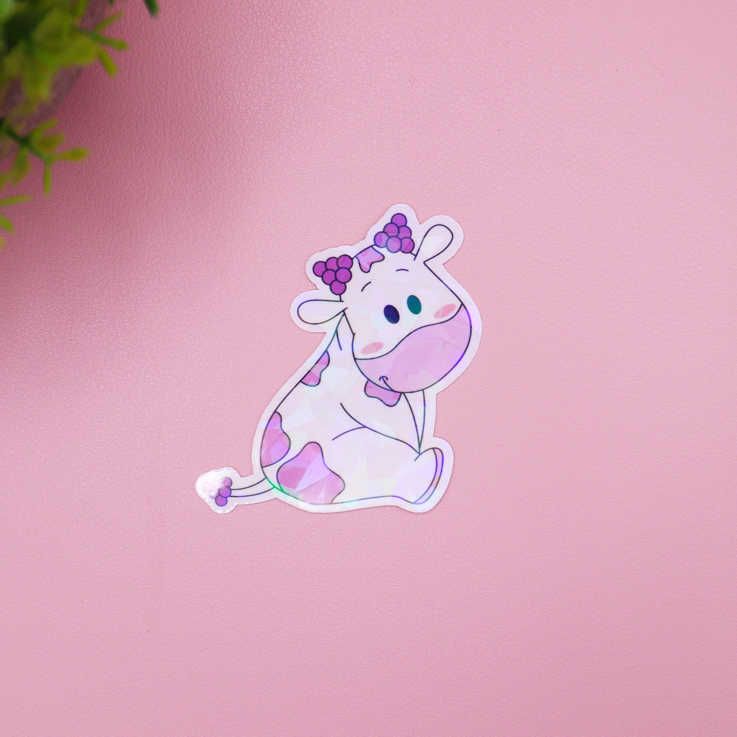 Fruity Cows Glitter Stickers