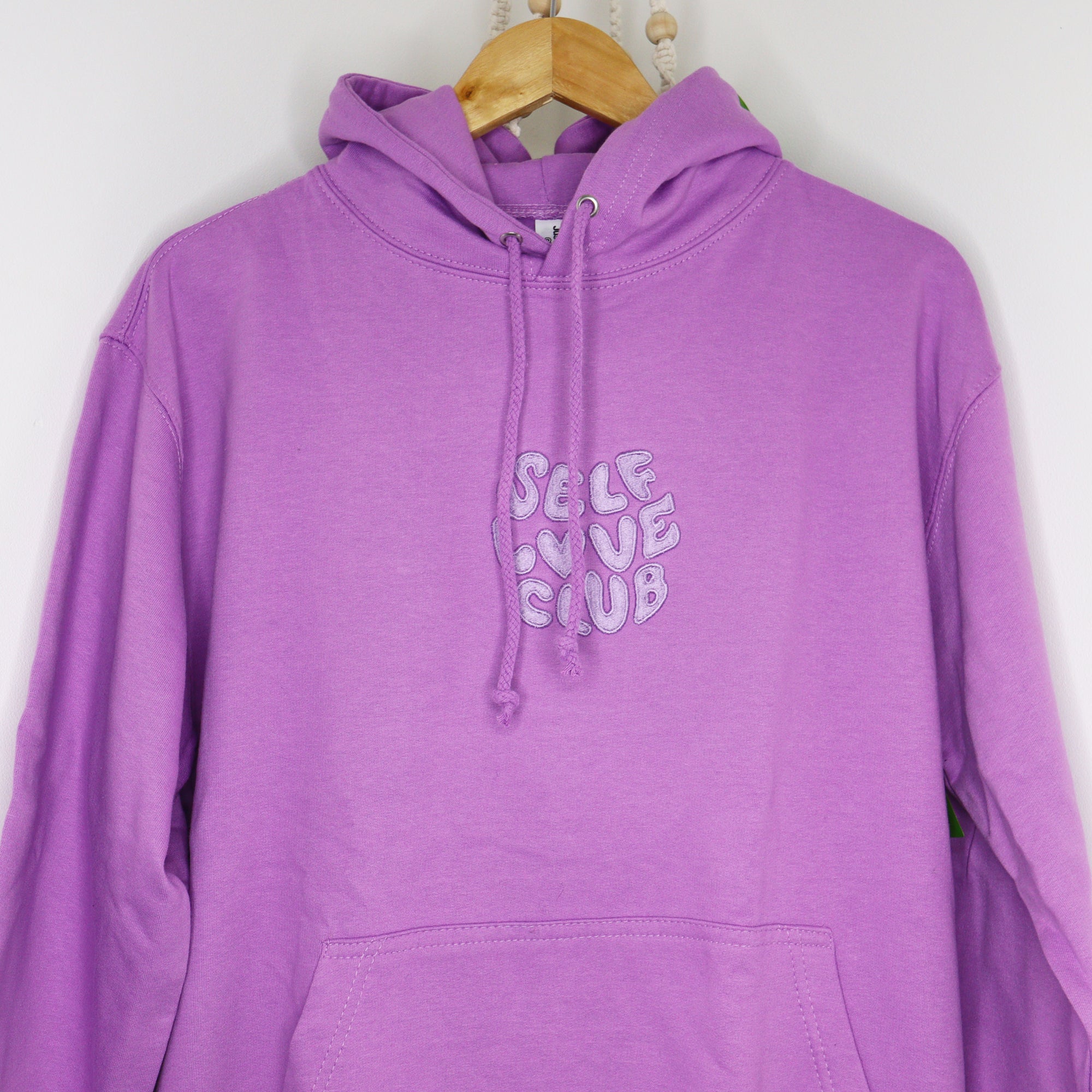 Self Love Club Lavender Embroidered Hoodie