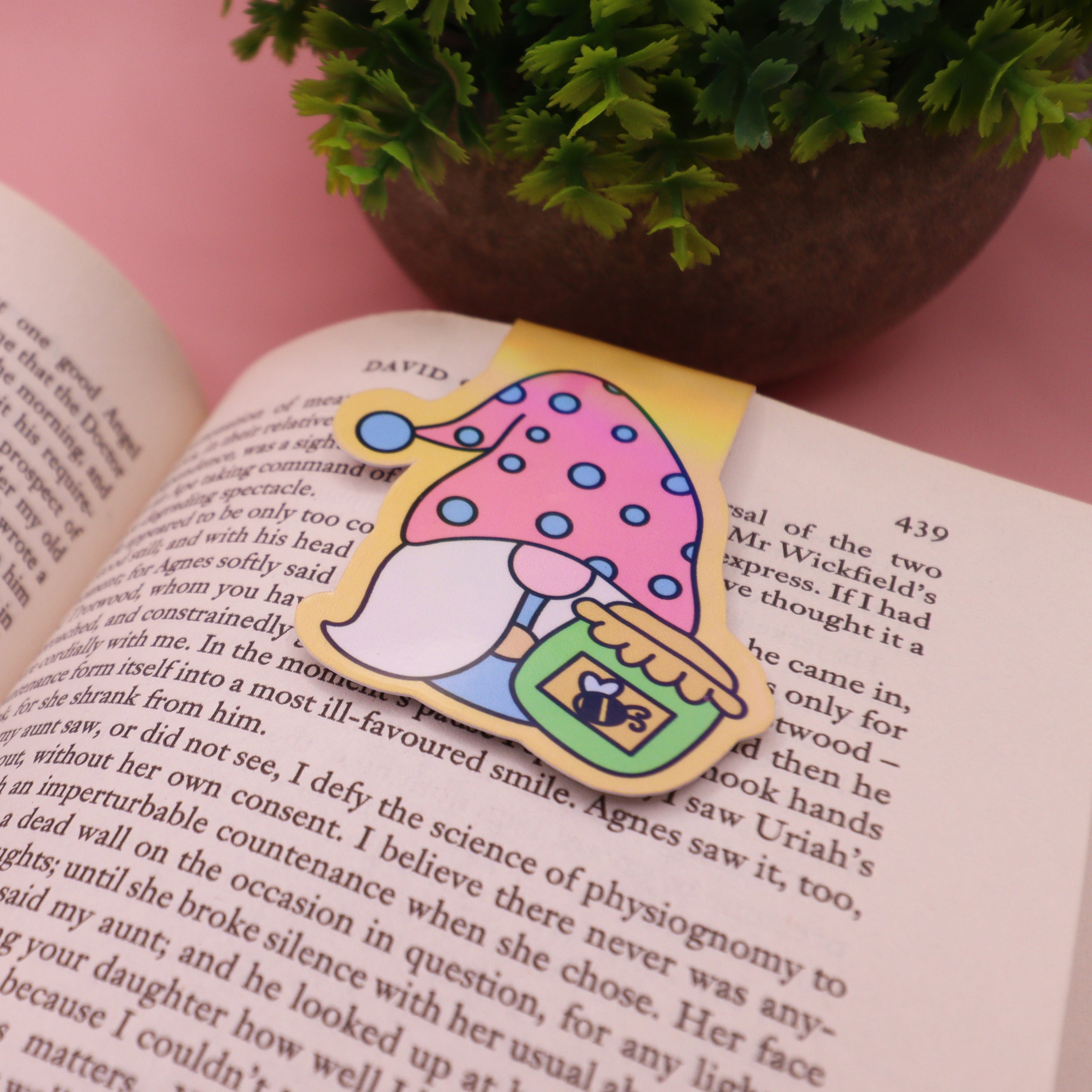 Honey Pot Gnome Holographic Magnetic Bookmark