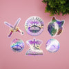 Fantasy Reader Book Club Holographic Stickers