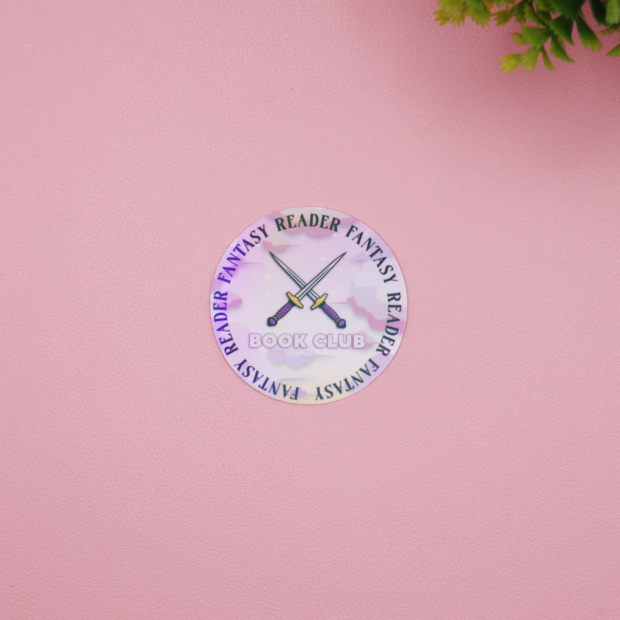 Fantasy Reader Book Club Holographic Stickers