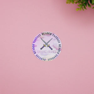 Fantasy Reader Book Club Holographic Stickers