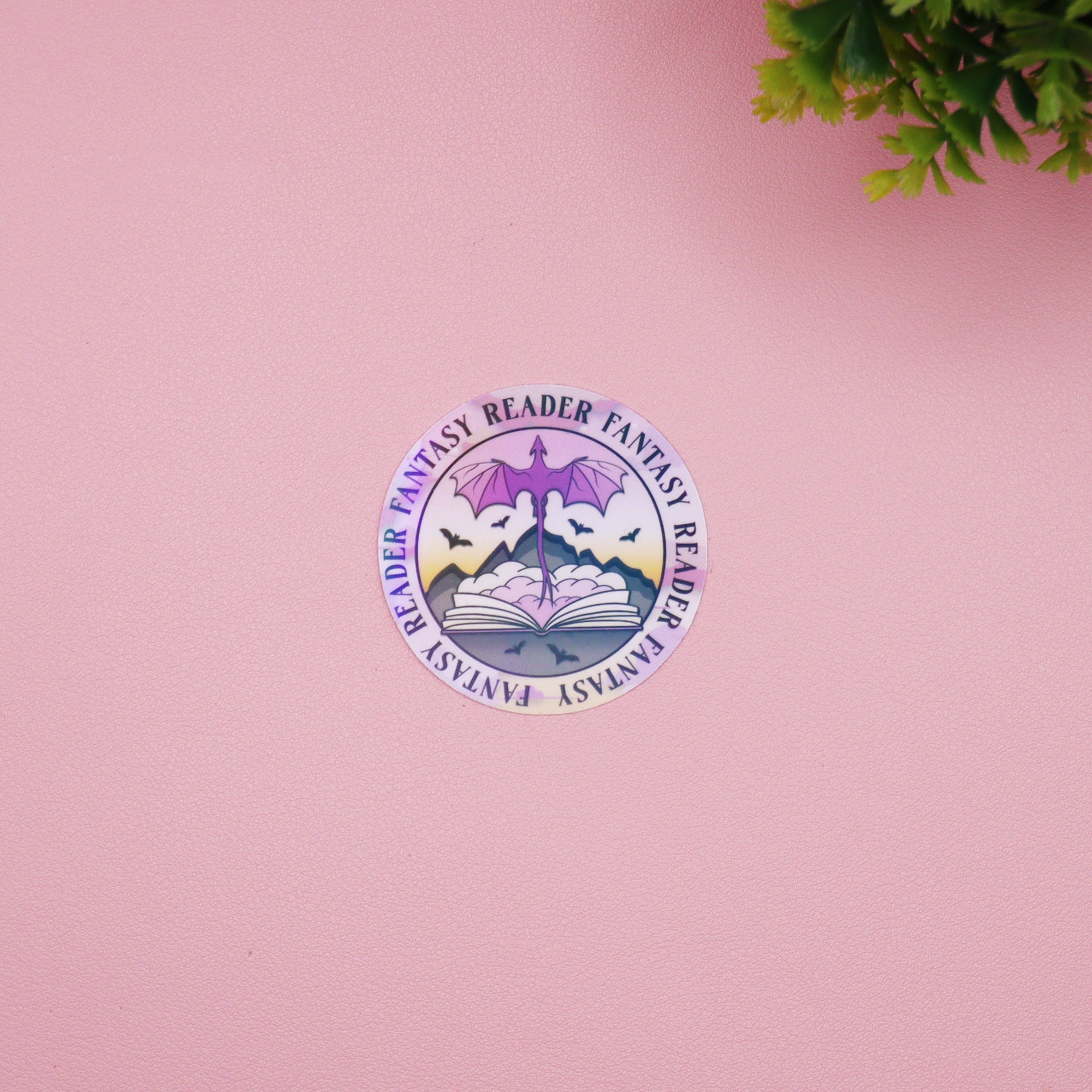 Fantasy Reader Book Club Holographic Stickers