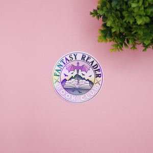 Fantasy Reader Book Club Holographic Stickers