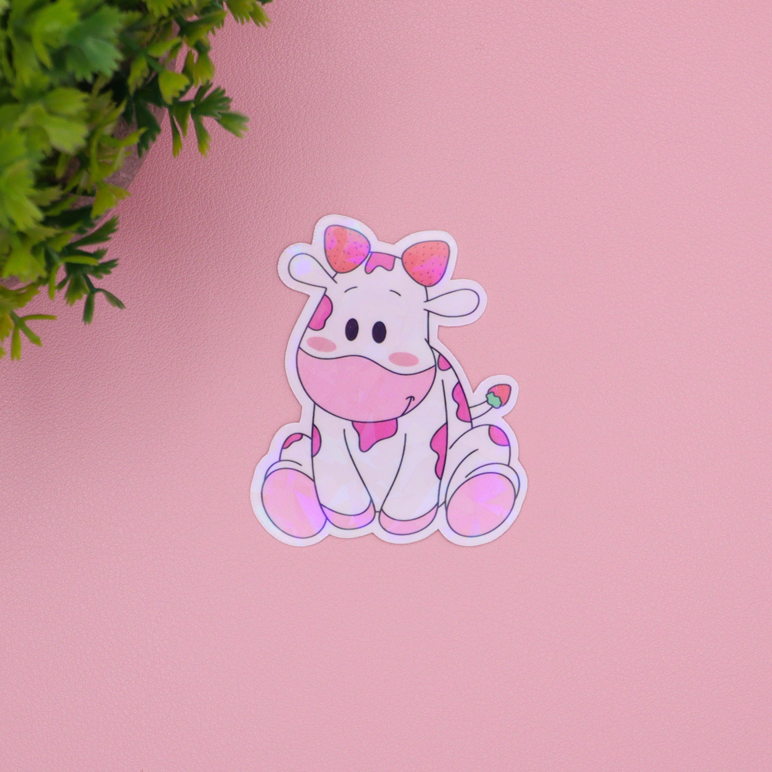 Fruity Cows Glitter Stickers