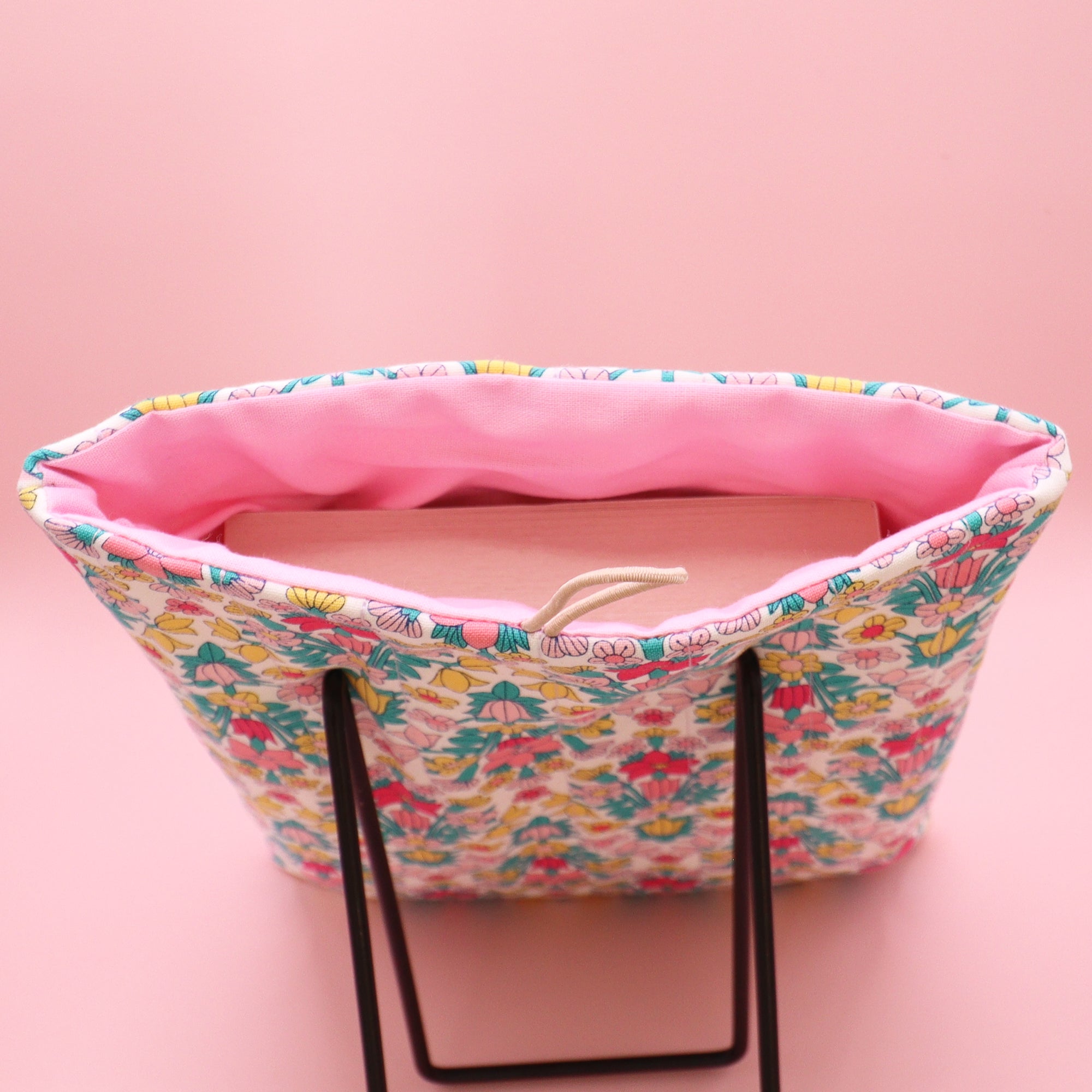 Ultra Soft Liberty Retro Floral Quilted Book Sleeve