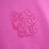 Self Love Club Candyfloss Pink Embroidered Hoodie
