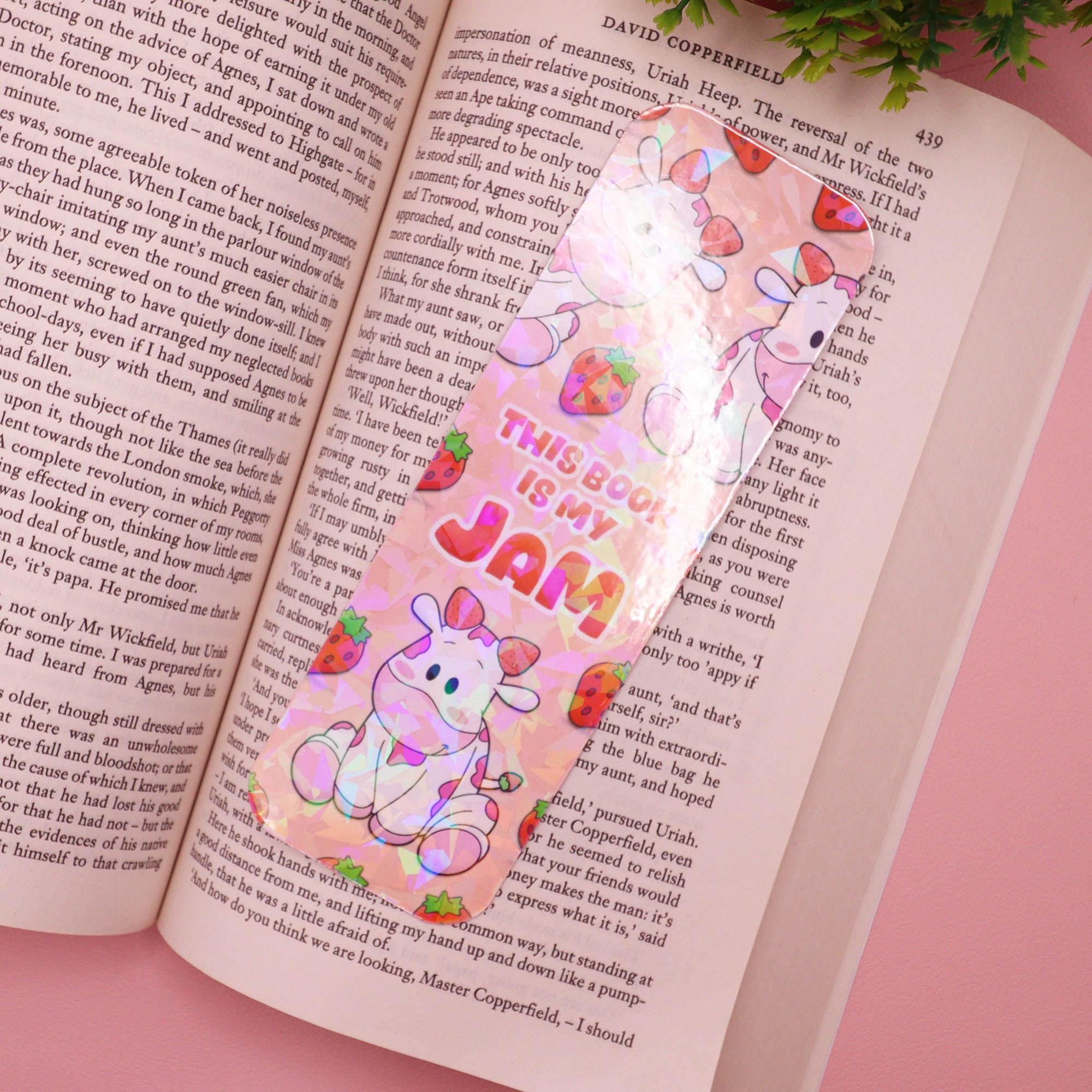 Fruity Cows Glitter Bookmarks