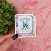 Ice Hockey Romance Book Sticker
