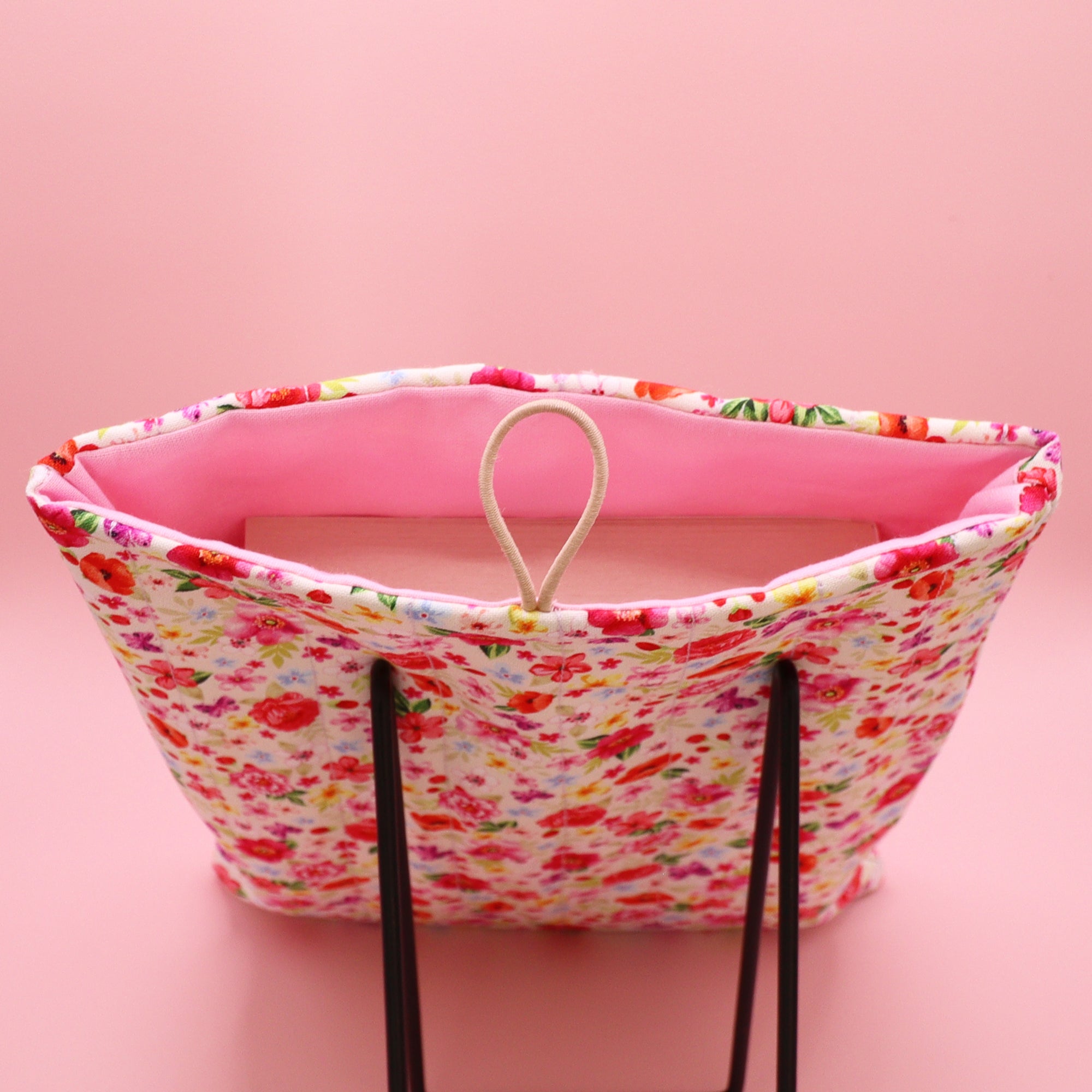 Ultra Soft Floral Quilted Book Sleeve