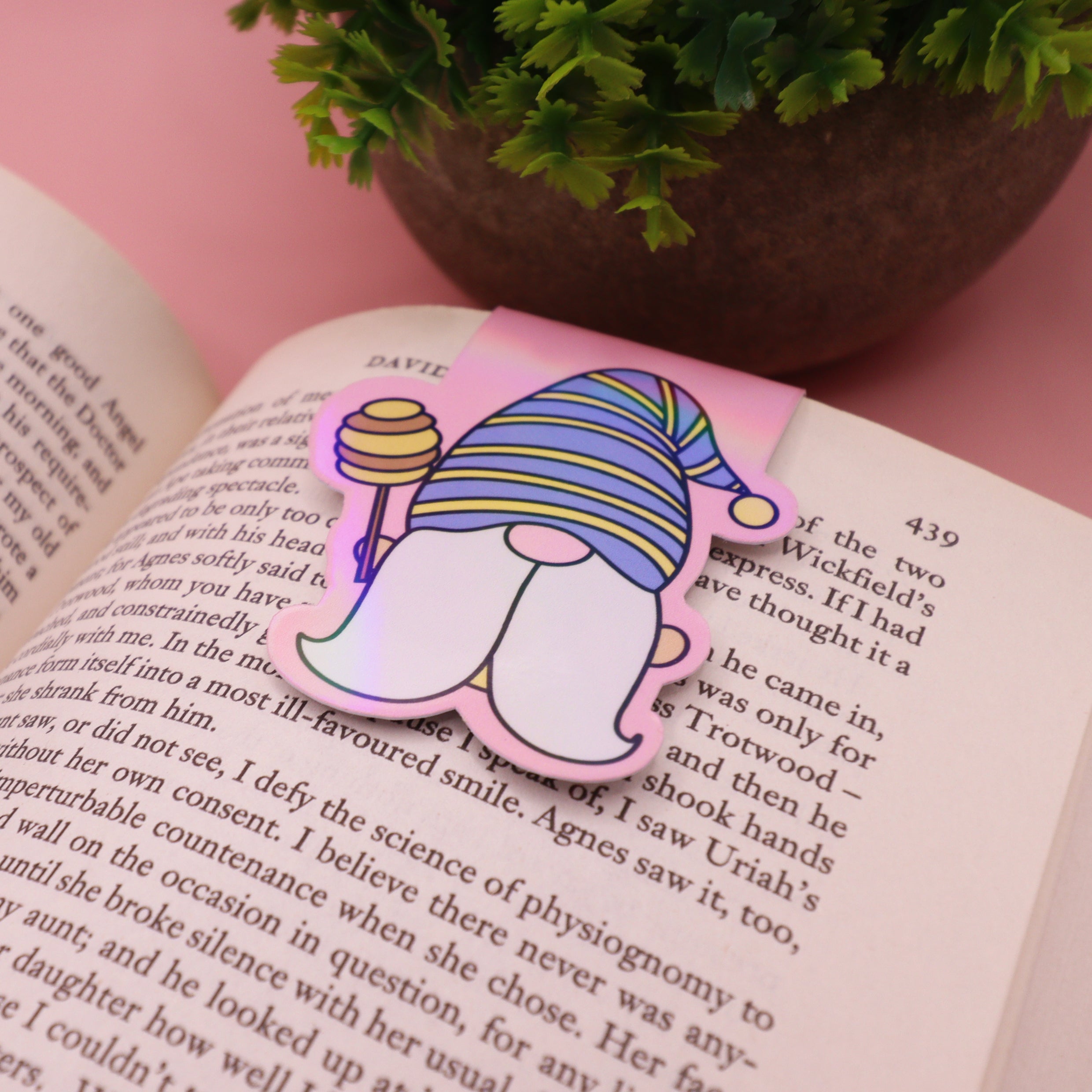 Honey Baton Gnome Holographic Magnetic Bookmark