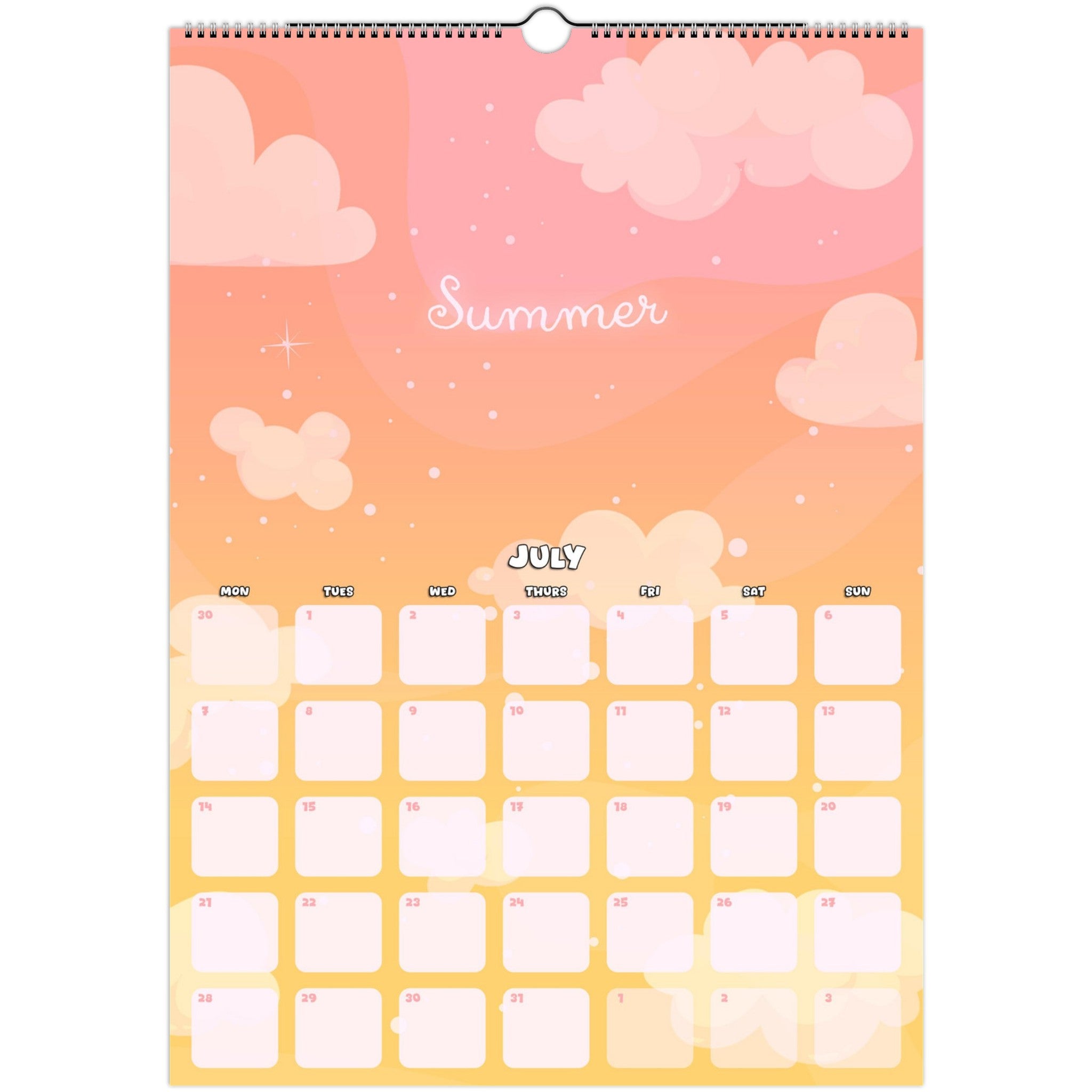 2025 A3 Wall Calendar