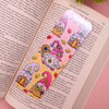 Autumnal Tiled Gnomes Sparkly Bookmark