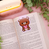 Cute Bear Holding Heart Magnetic Bookmark