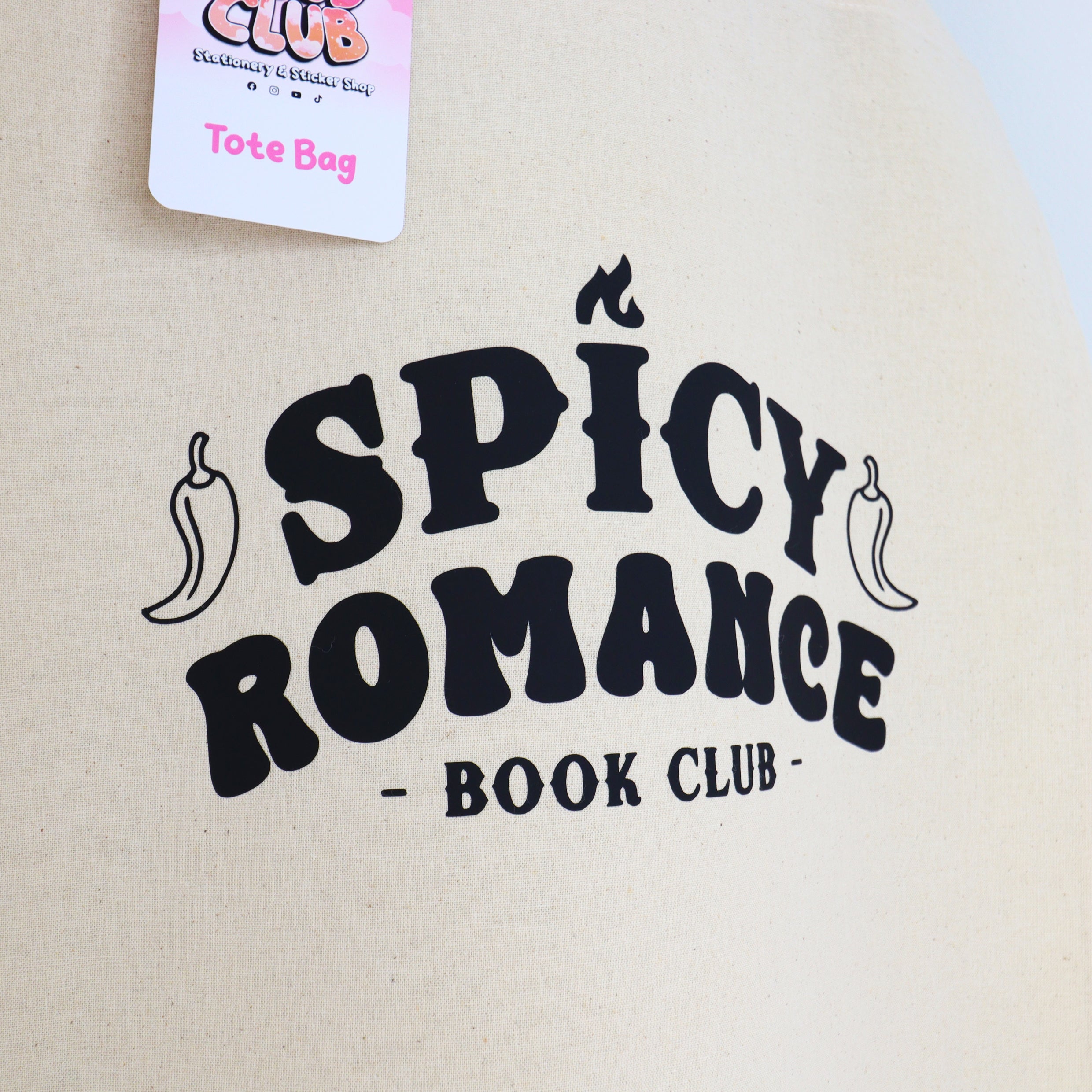 Spicy Romance Book Club 100% Cotton Tote Bag