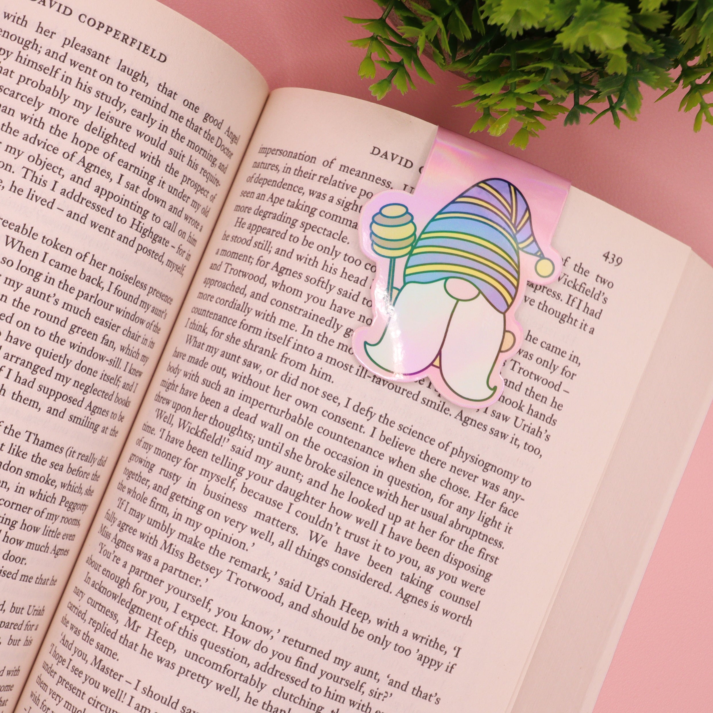 Honey Baton Gnome Holographic Magnetic Bookmark
