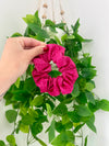 Dark Pink Polka Dot Scrunchie