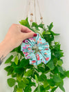 Hello Spring Blue Scrunchie