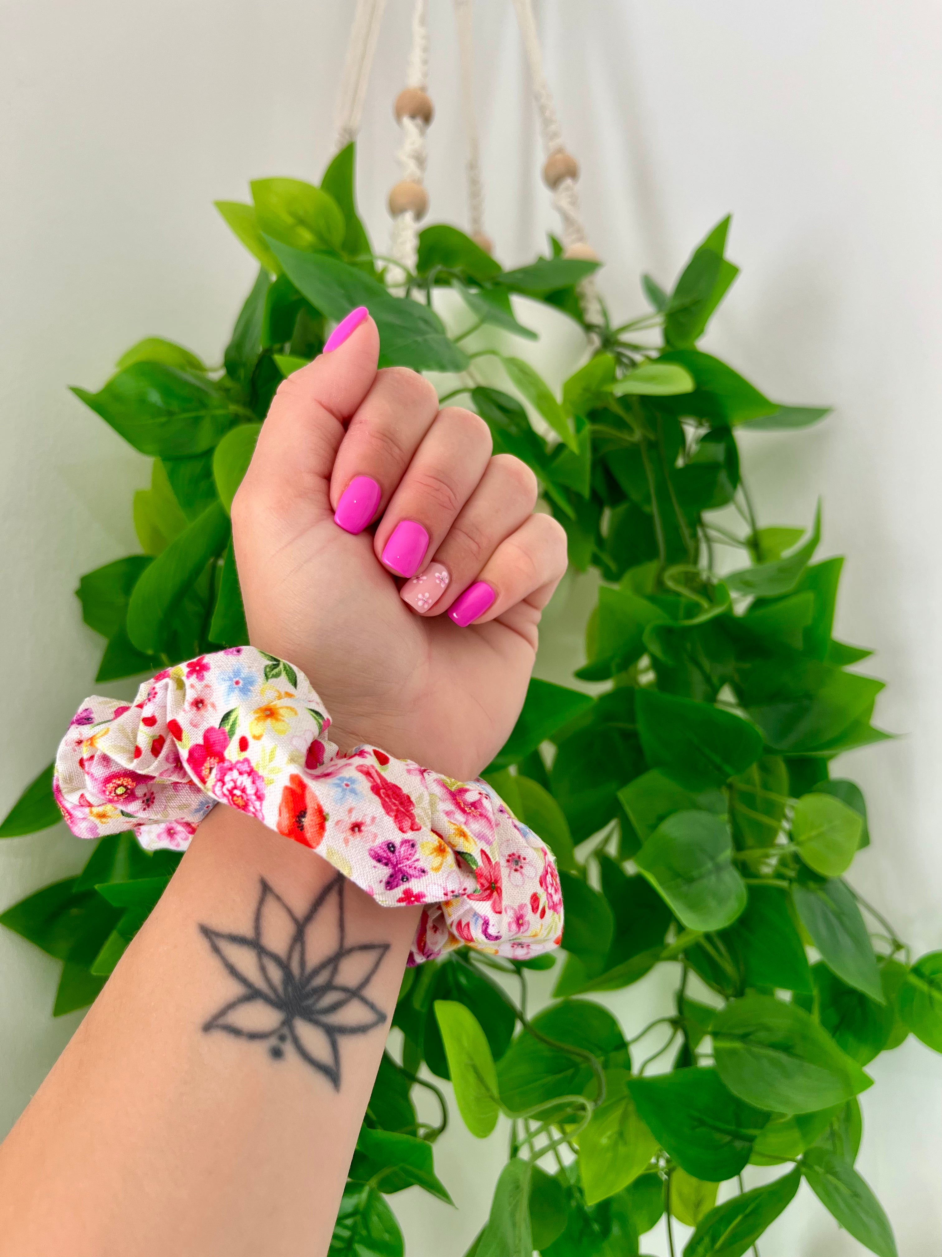 Floral Scrunchie