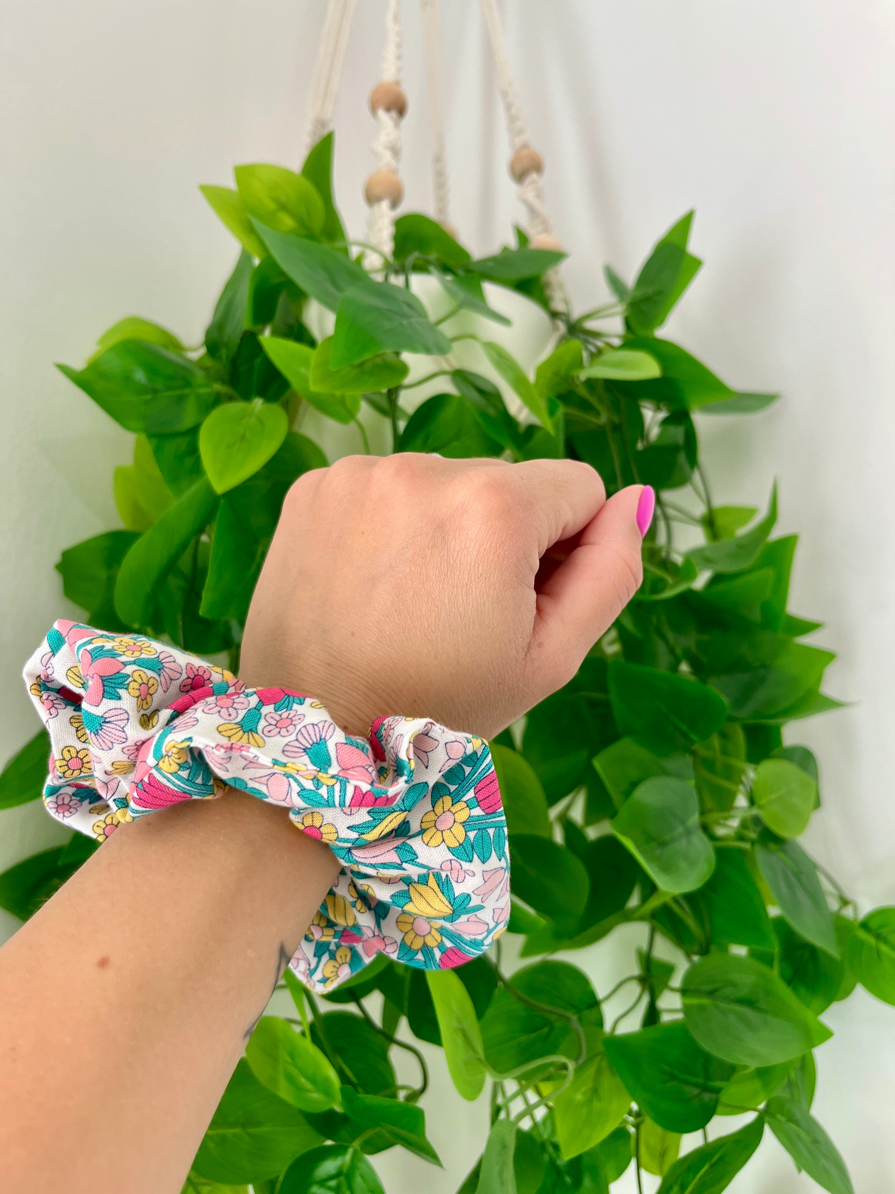 Liberty Retro Floral Scrunchie