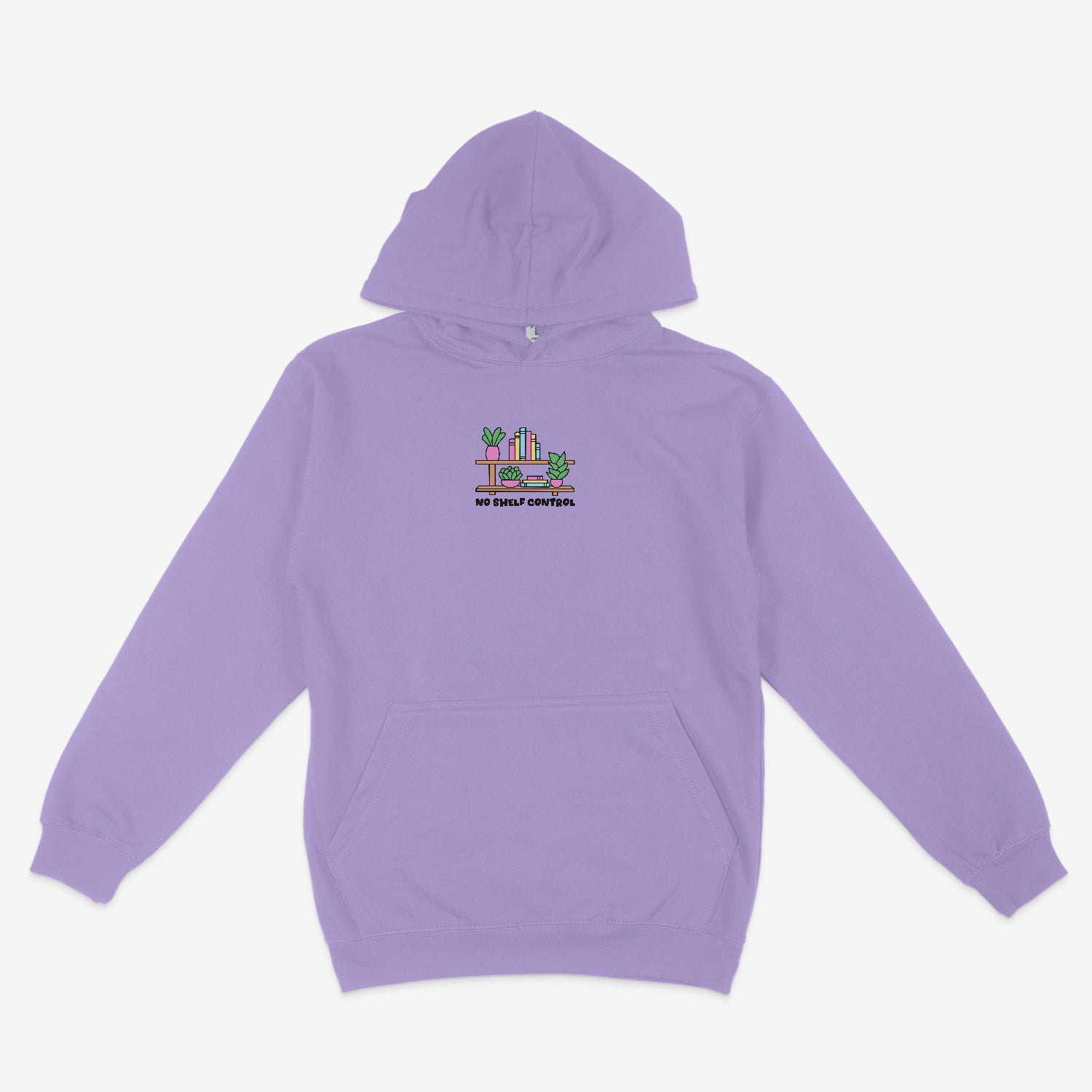 No Shelf Control Unisex Embroidered Hoodie