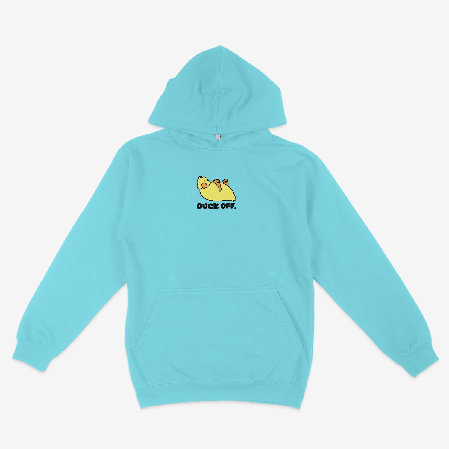 Duck Off Unisex Embroidered Hoodie